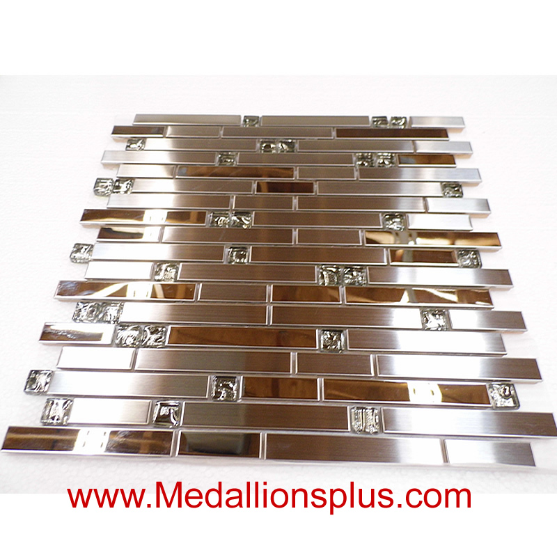 Stainless Steel and Glass Ice Backsplash